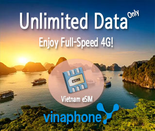 eSIM for Vietnam offers unlimited data from 5,6,7-Day Plan.