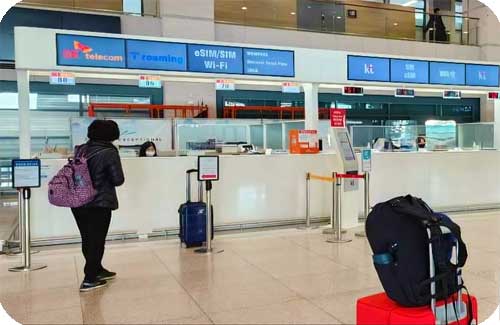 Picture of KT Pickup points in the ICN International Airport Terminal 1