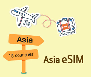 eSIM for all countries also offers unlimited data from 1-Day to 30-DAY Plan.