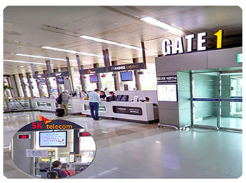 Map of the Korea eSIM and SIM pickup counter at Gimpo International Airport