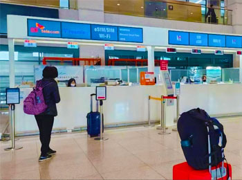 Incheon Airport Terminal 1 pickup point for Korea eSIM and SIM orders