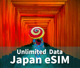 eSIM for Japan is offering unlimited data only from 1-DAY to 30-DAY based on Softbank Network.